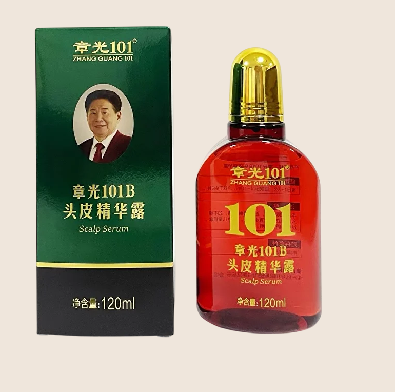 Original Zhangguang 101B packaging featuring founder Zhao Zhangguang
